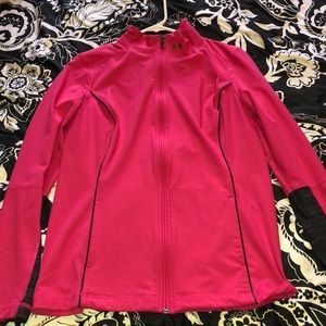 UNDER ARMOR!! Pink zip-up